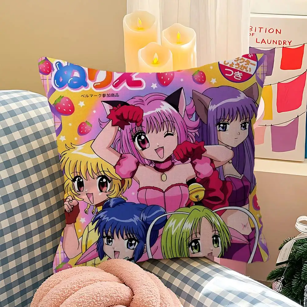 Tokyo Mew Mew Anime Pillow Gift Home Office Decoration Pillow Bedroom Sofa Car Cushion CoverPillow Case