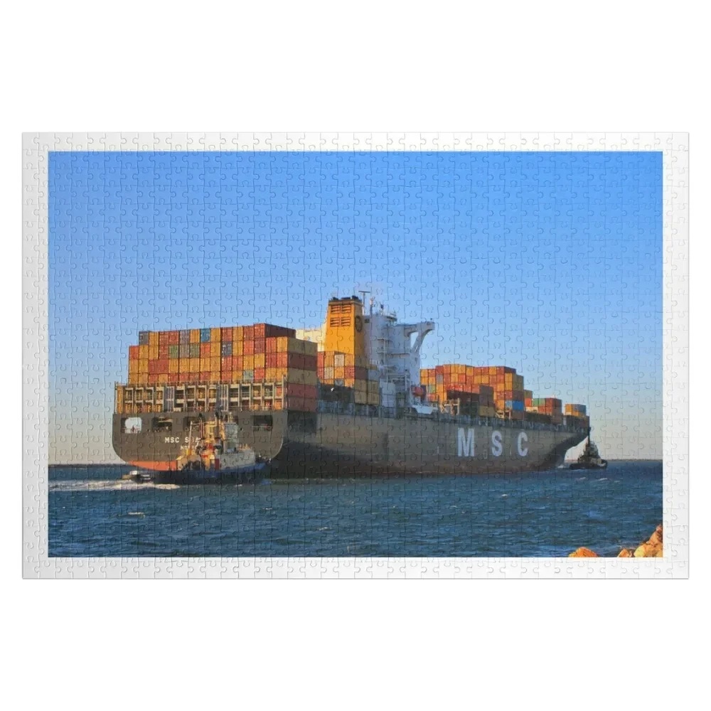 

Container ship and tugs: MSC Shanghai Jigsaw Puzzle Animal Custom Child Custom Kids Toy Puzzle