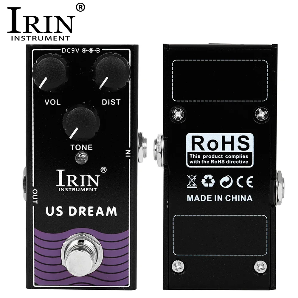 

IRIN RF-04 US DREAM Distortion Guitar Effect Pedal High Gain Distortion Effect Driven Tube Amplifier Simulation Guitar Pedal