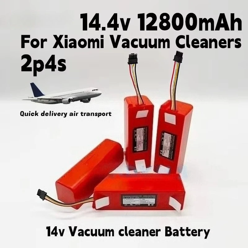 14.4V 2600mah-12800mAh for Xiaomi Roborock S55 S60 S65 S50 S51 S5 MAX S6 Robot Vacuum Cleaner Replacement Battery MDKSLS