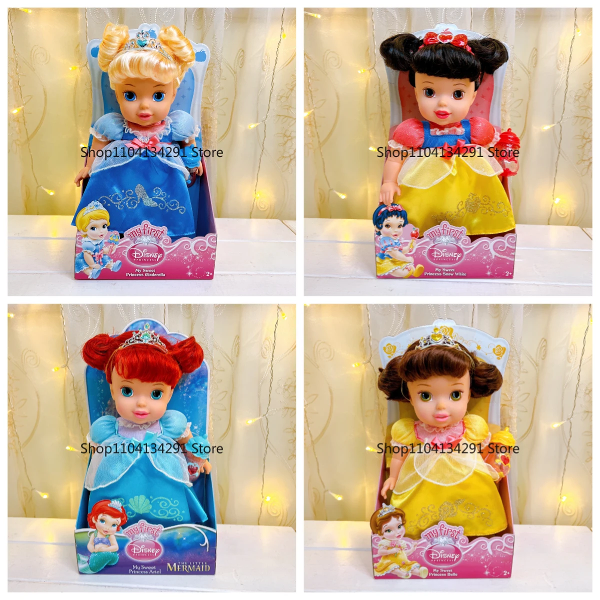 

Оригинальные фигурки кукол Disney Mermaid, Белоснежка, Золушки для салона, игровые куклы для детей, ролевые игры, детские игрушки