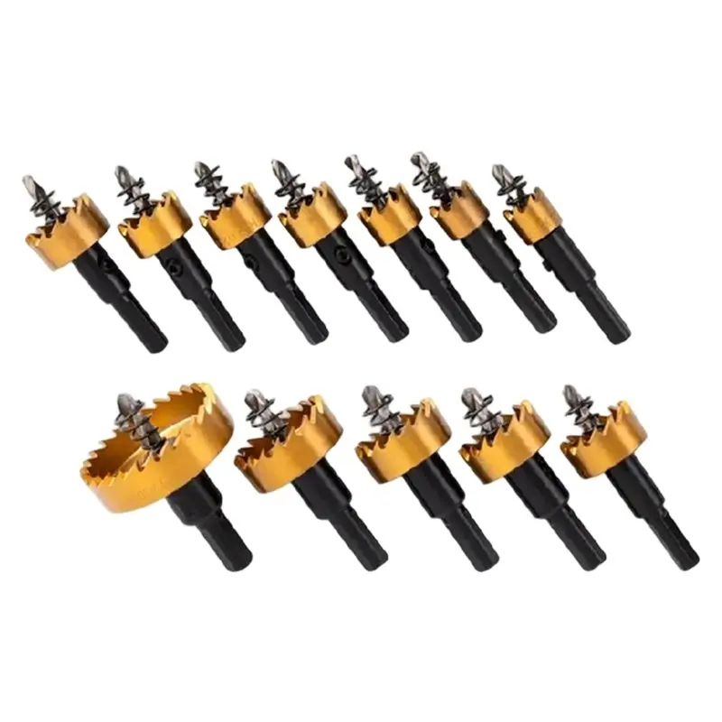 abui-hss-drill-bit-hole-saw-set-titanium-plated-pilot-drill-bits-hole-saw-cutter-for-thin-metal-wood-aluminum-alloy-plastic