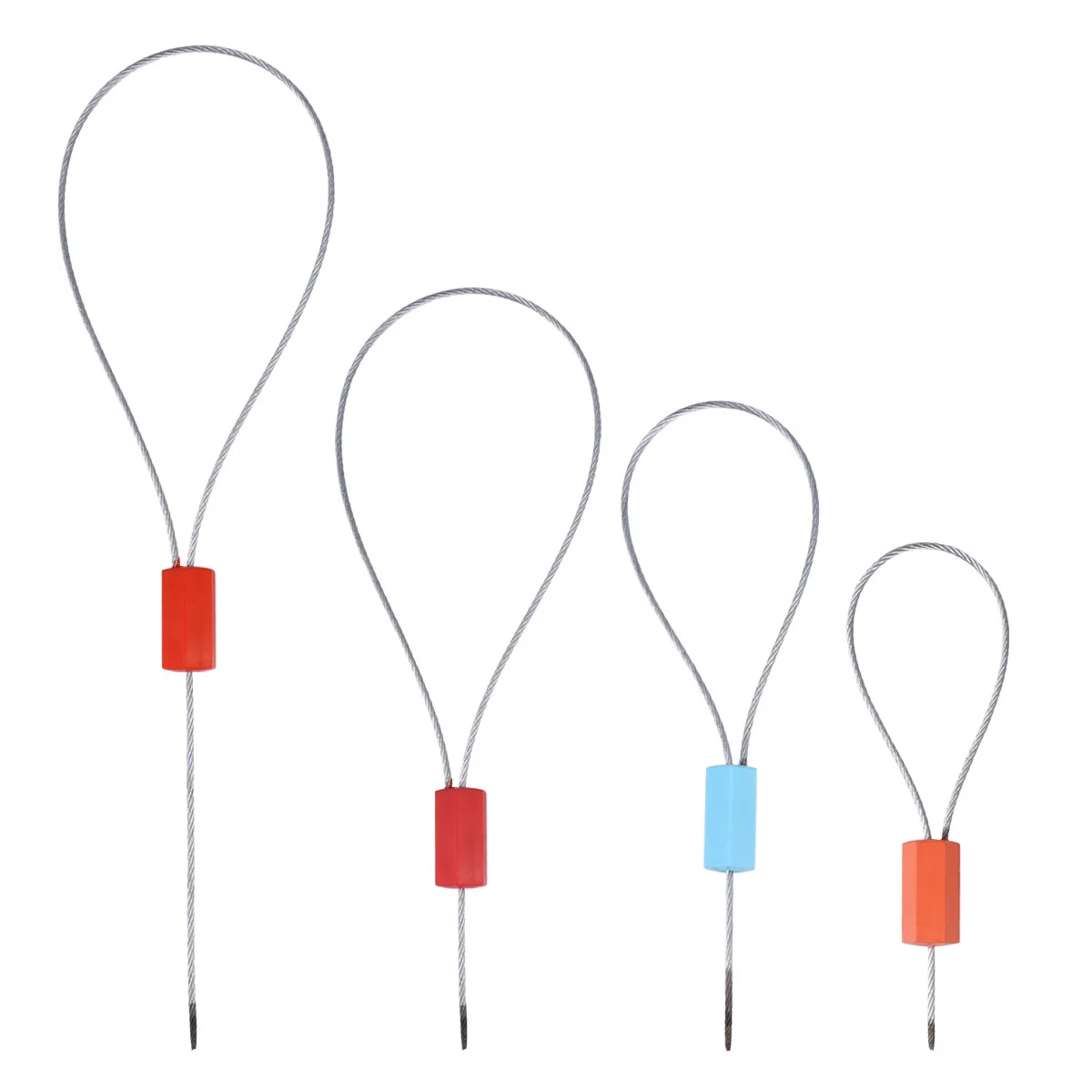 

50Pcs 30Cm Steel Wire Sealing Locks Anti-Tamper Security Seal for Electric Meter Taxi Luggage Cargo Logistics Lead Sealing