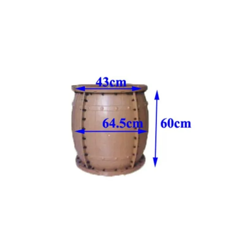 Garden imitation wooden barrel flower pot mold cement products building materials formwork factory concrete cement products mold