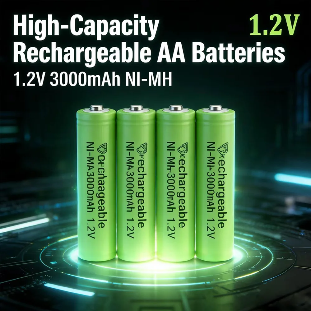 

Original battery Ni-MH 3000mAh AA Specialized batteries for electronic products 10-100pcs 1.2v batteries
