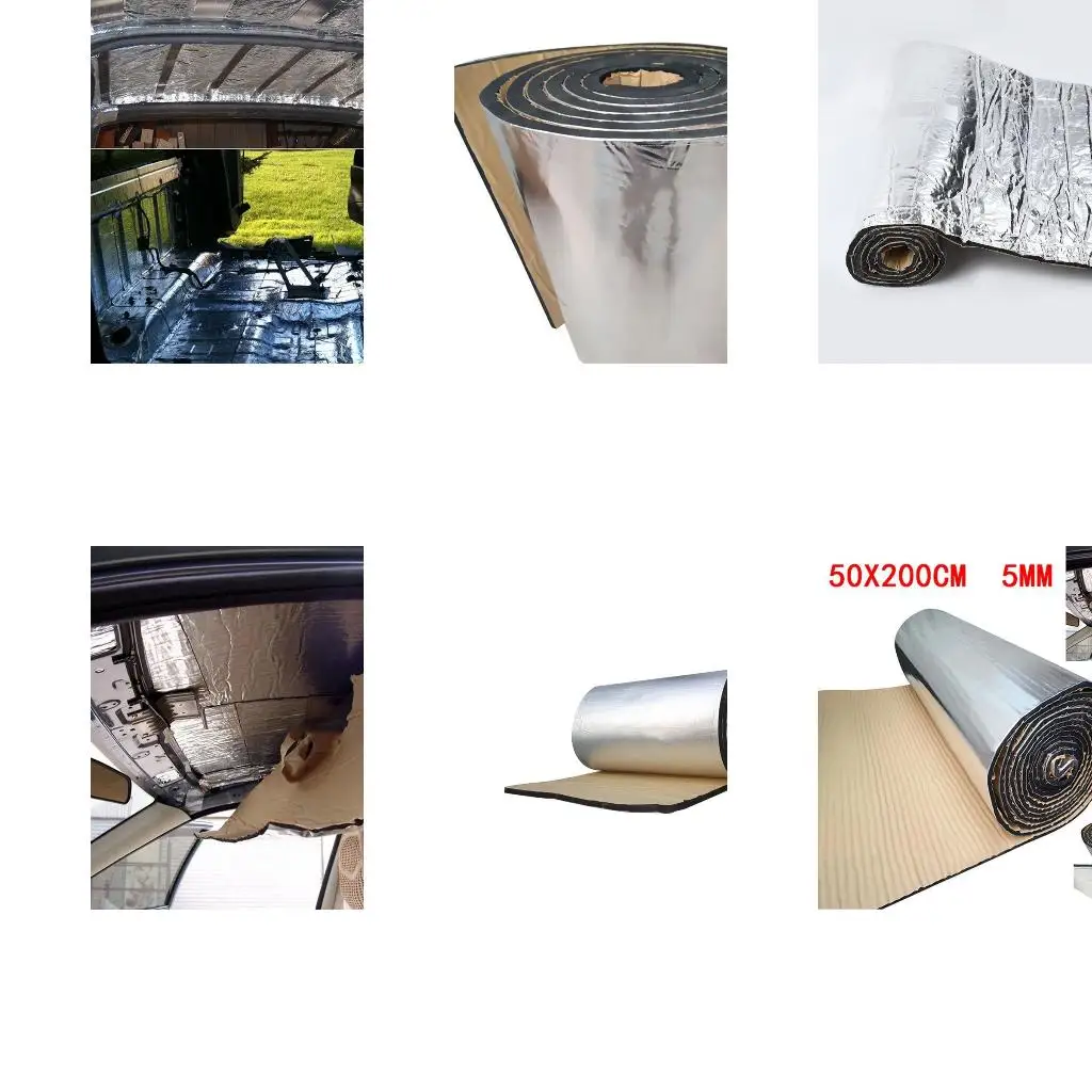 

500x2000 мм автомобильный капот, двигатель, тепловой коврик, шумоизоляционная алюминиевая наклейка