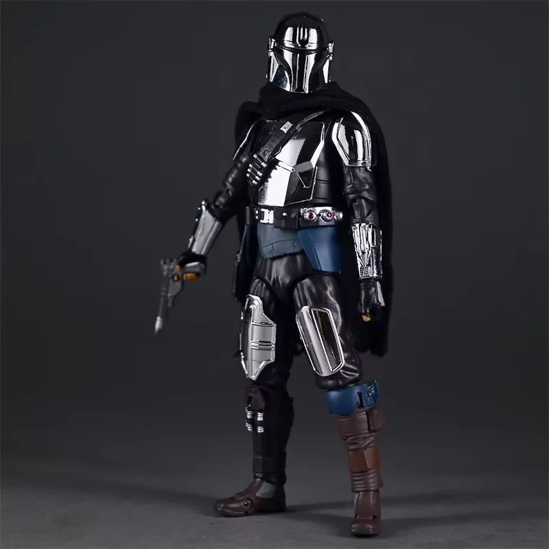 MAFEX 256 The Mandalorian Glogu Actionfigur Star Wars Mandalorian Figur 6 Zoll Galvanisierte Version Plating Edition Sammlerstück – Detail 11