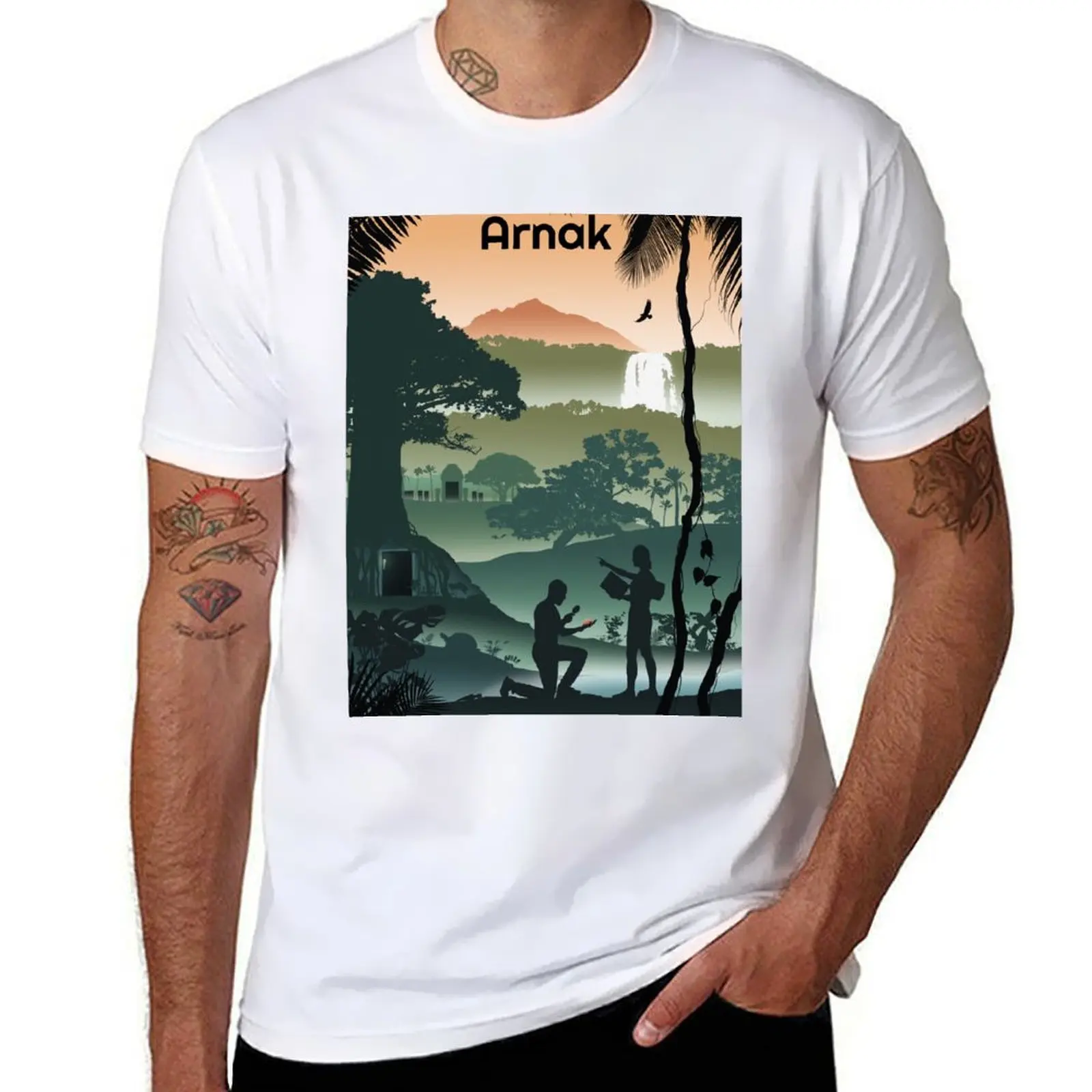 

Lost Ruins of Arnak Board Game Print T-Shirt Plus Size Short Sleeve T-Shirt