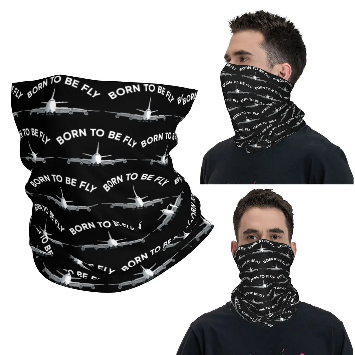 

Born To Fly Капитан в полоску полетный пилот бандана на шею волшебный шарф с принтом многофункциональная Балаклава для мужчин женщин взрослых