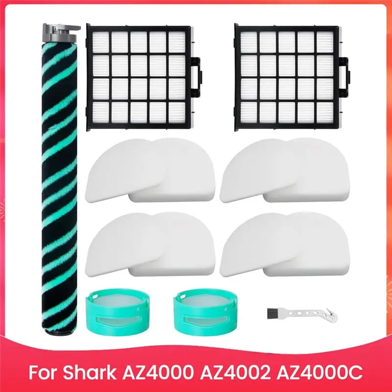 HRBAJ-Accessories Set Filter Roller Brush For Shark AZ4000 AZ4002 AZ4000C Upright Vacuum Cleaner Replacement Parts