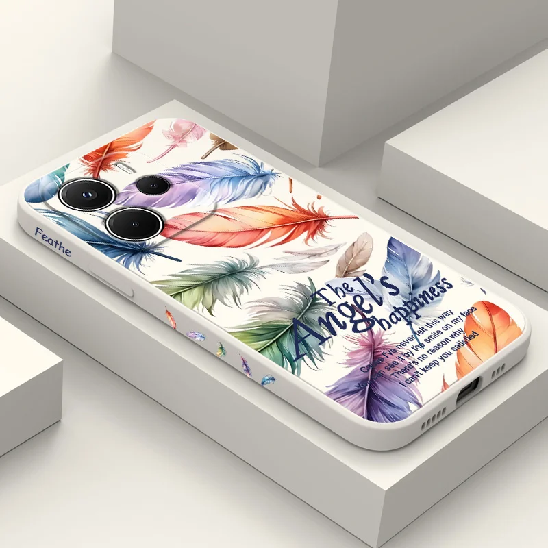 حافظة لهاتف شاومي ريدمي نوت 14 13 12 12S 11 11S 10 10S 9 9S 15 14C Pro Plus 4G 5G غطاء سيليكون سائل