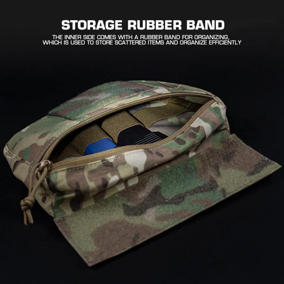 Aksesoris Kit IFAK Universal FC Sub Drop Bag Hook-Loop Mags, Kantong Drop Kompatibel Dengan Rompi V5 PC dan Rompi Chest Rig Lainnya