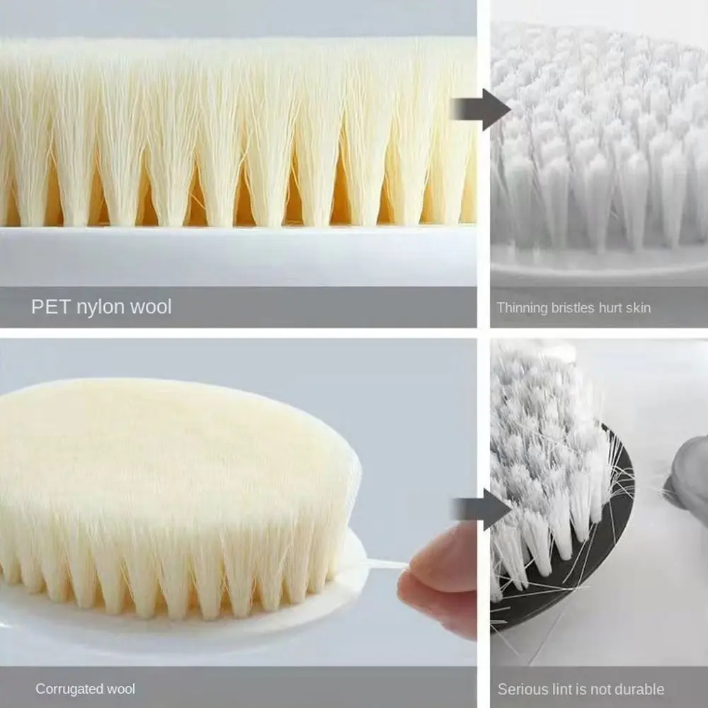 Creative Long Handle Bath Brush Massager Back Rubbing Shower Brush Cleaning Tools Soft Shower Tools