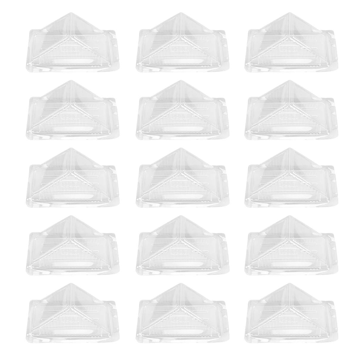 

100pcs Clear Triangle Sandwich Box Eco-Friendly Transparent Packaging For Cake Cookie Dessert Disposable Plastic Container With