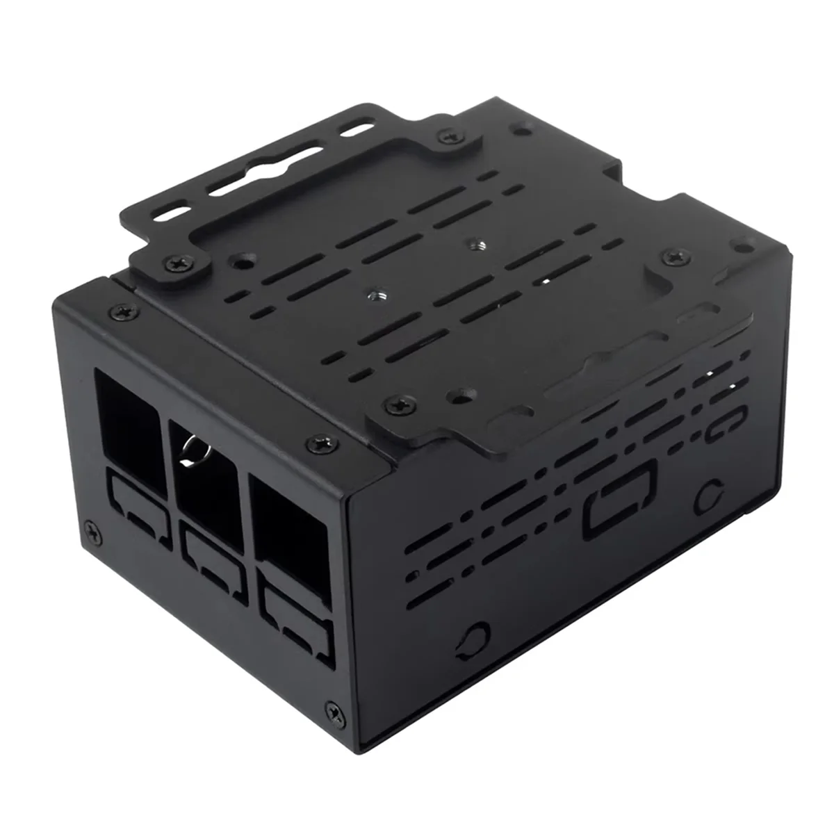 

НОВЫЙ металлический корпус промышленного класса (D) для Raspberry Pi 5, больше внутреннего пространства, поддерживает установку официального охлаждающего вентилятора
