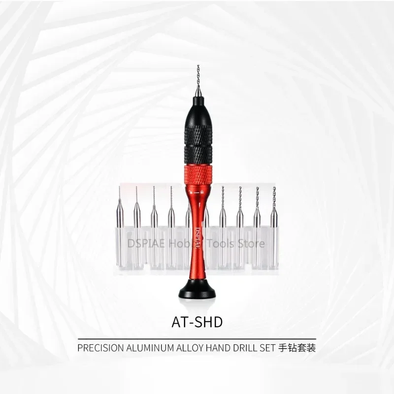 DISPLAY AT-SHD Hand Drill Set with Drill Bit  Drilling Tool for Assembly Model Hobby Building Tools DIY Accessories