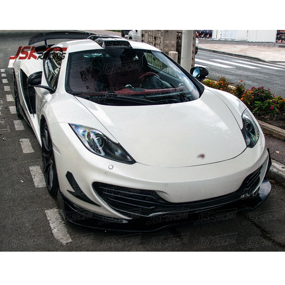 D Style Dry Carbon Fiber Front Lip For Mclaren Mp4-12C 2012-2014(JSKMRMP12033)