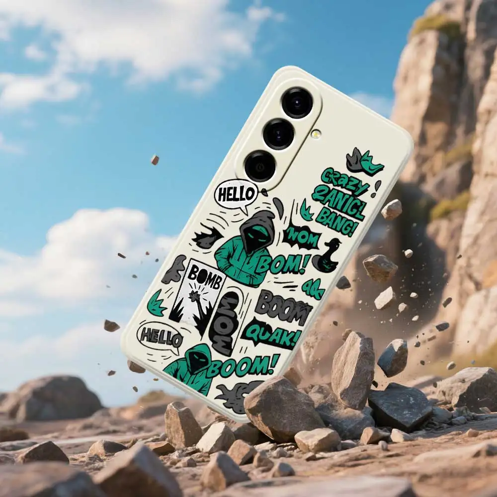 العصرية كول الكتابة على الجدران نمط قضية الهاتف لسامسونج غالاكسي A56 A32 A23 A22 5G A32 A23 4G A55 A54 A53 A52 A51 A35 A34 غطاء ناعم