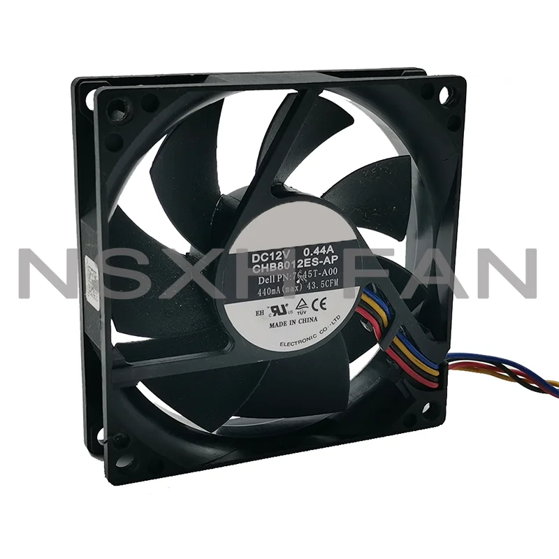 

New Original CHB8012ES-AP 8020 8cm 12V 0.44a Four Wire Temperature Control PWM High Wind Chassis CPU Fan