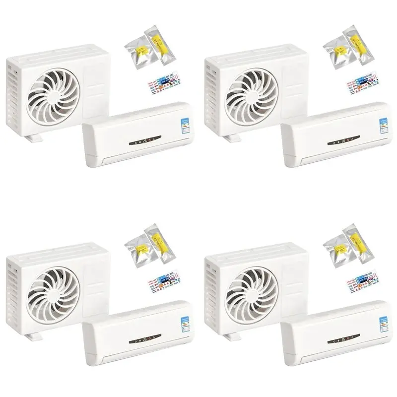 AA51 4X Mini Air Conditioner Model Aromatherapy Car Air Outlet Fragrance Interior Decoration Perfume Long-Lasting Ornaments B
