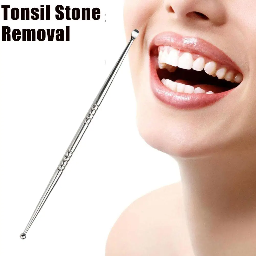 1Pc Stainless Steel Tonsil Stone Removal Ear Wax Remover Mouth Breath Nonslip Tool Care 1 Cleaning Double In Fresh Head Hea N8O2