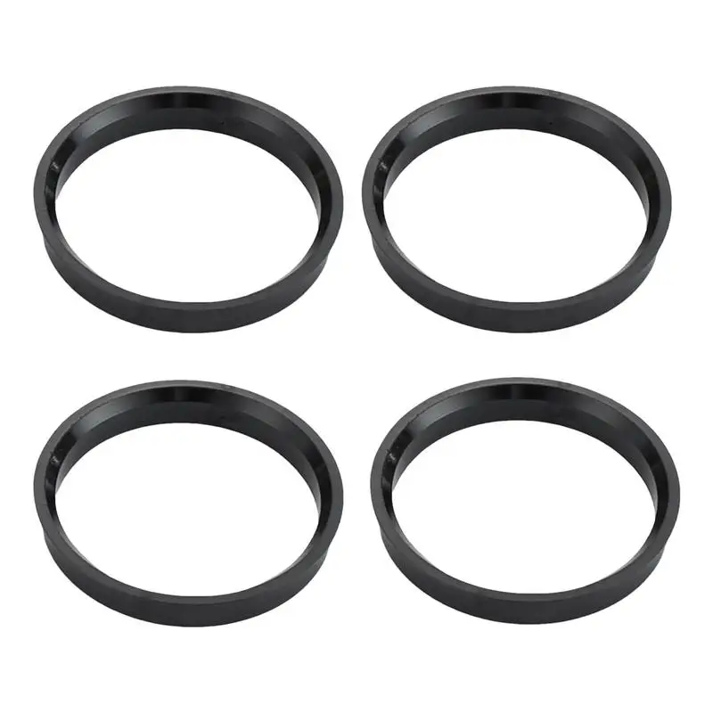 Hub Rings For Rims 4PCS Wheel Hubcentric Rings Shock Absorbing Collar Adapter Ring Modification Replacement Accessories For