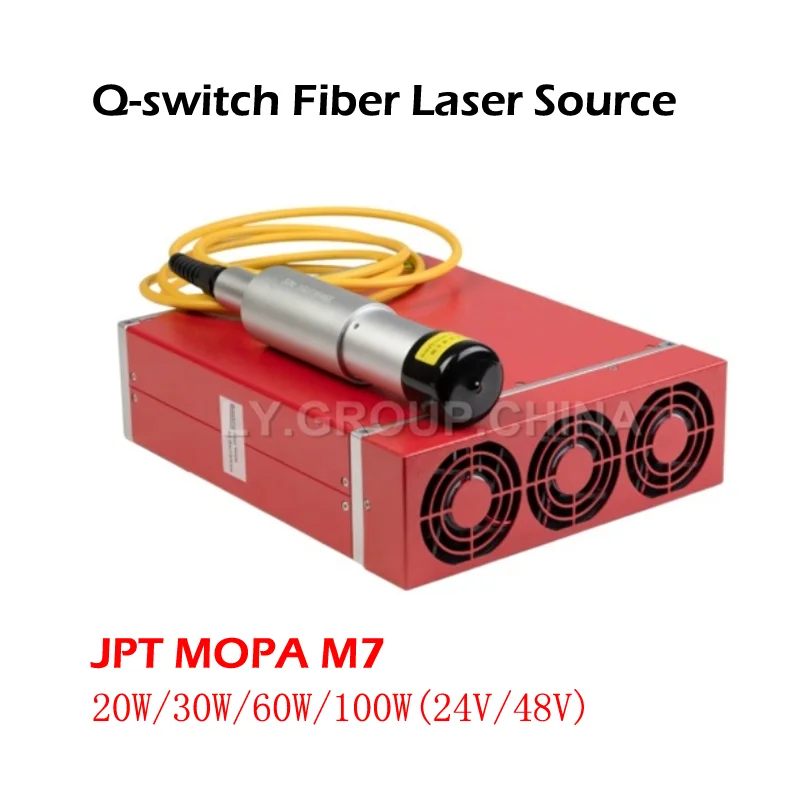 Original JPT Brand MOPA M7-E Series 20W 30W 60W Power MOPA Fiber Laser Source Module GQM 1064nm High Quality For Marking Cutting