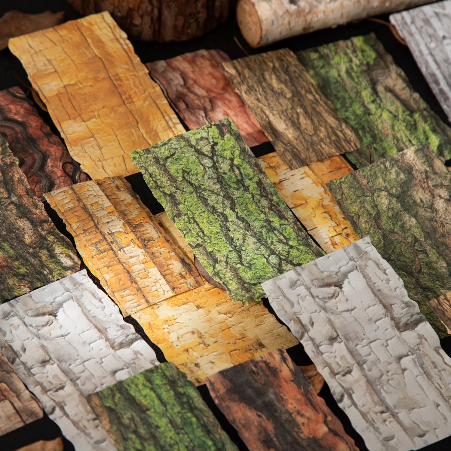 Tree Pattern Marks Series Vintage Texture Landscape Material Paper Creative DIY Junk Journal Collage Scrapbooking Stationery