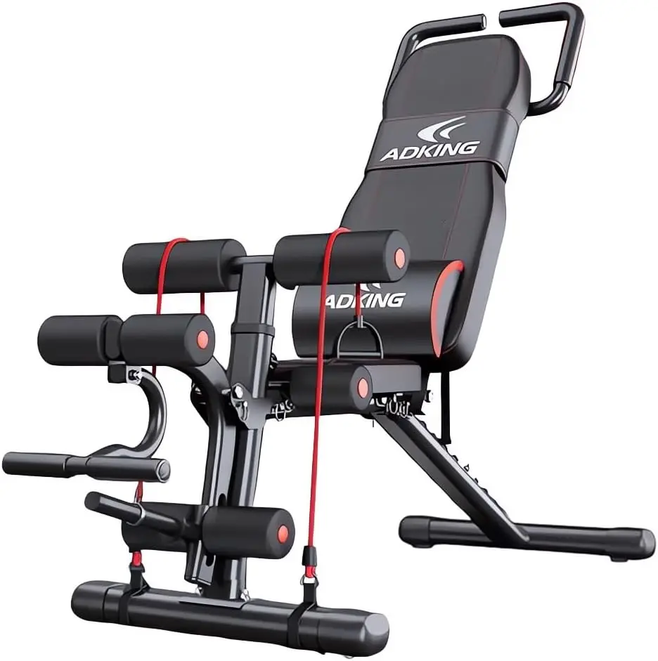 

Multi-Functional Roman Chair Hyperextension Bench Adjustable Back Extension Abdominal Workout Core Strengthener Home Gym Equipme