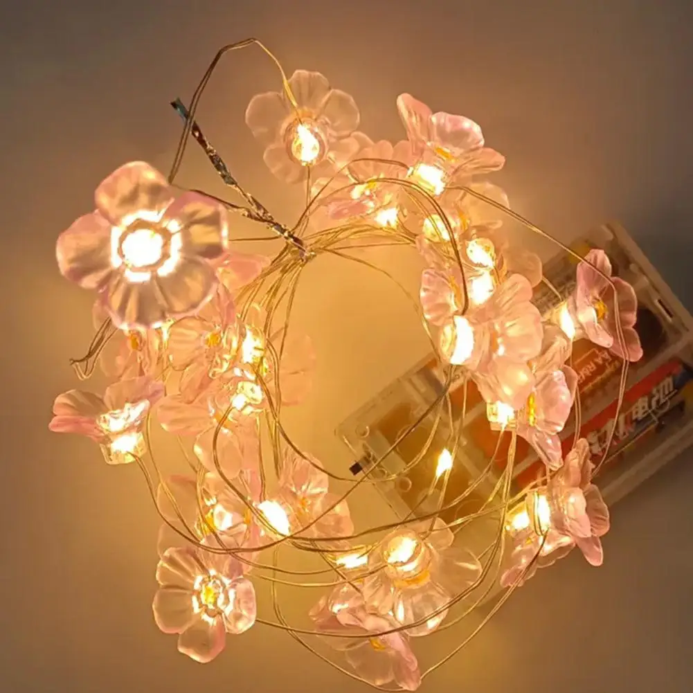 3d Bloesems String Lights Roze Bloem Led Fairy Lights Slinger Voor Vakantie Kerst Bruiloftsfeest Decoraties