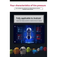 Navigation Car Radio Display Alarm Smart USB Android Wireless TPMS Tire Pressure Monitoring System