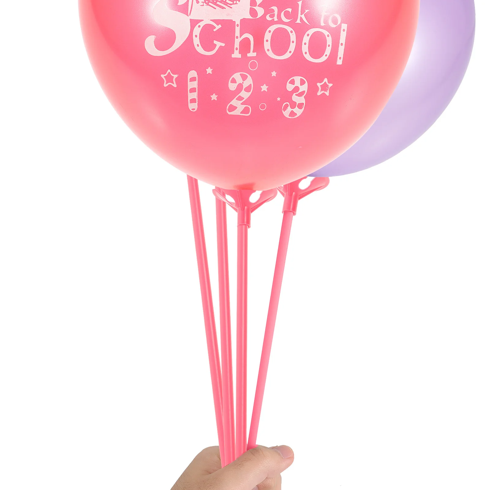 

100Pcs Balloon Bracing Pole Set Durable Plastic Macaron Color Reusable for Wedding Birthday Party Balloons Display Stand
