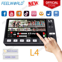 FEELWORLD L4 Multi-camera Video Mixer Switcher 10.1\