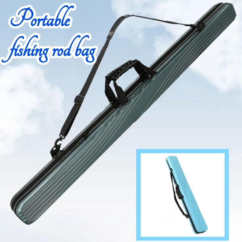 

Легкая твердая сумка для удочек большой емкости, портативная водонепроницаемая утолщенная сумка для хранения рыболовных снастей, уличные снасти