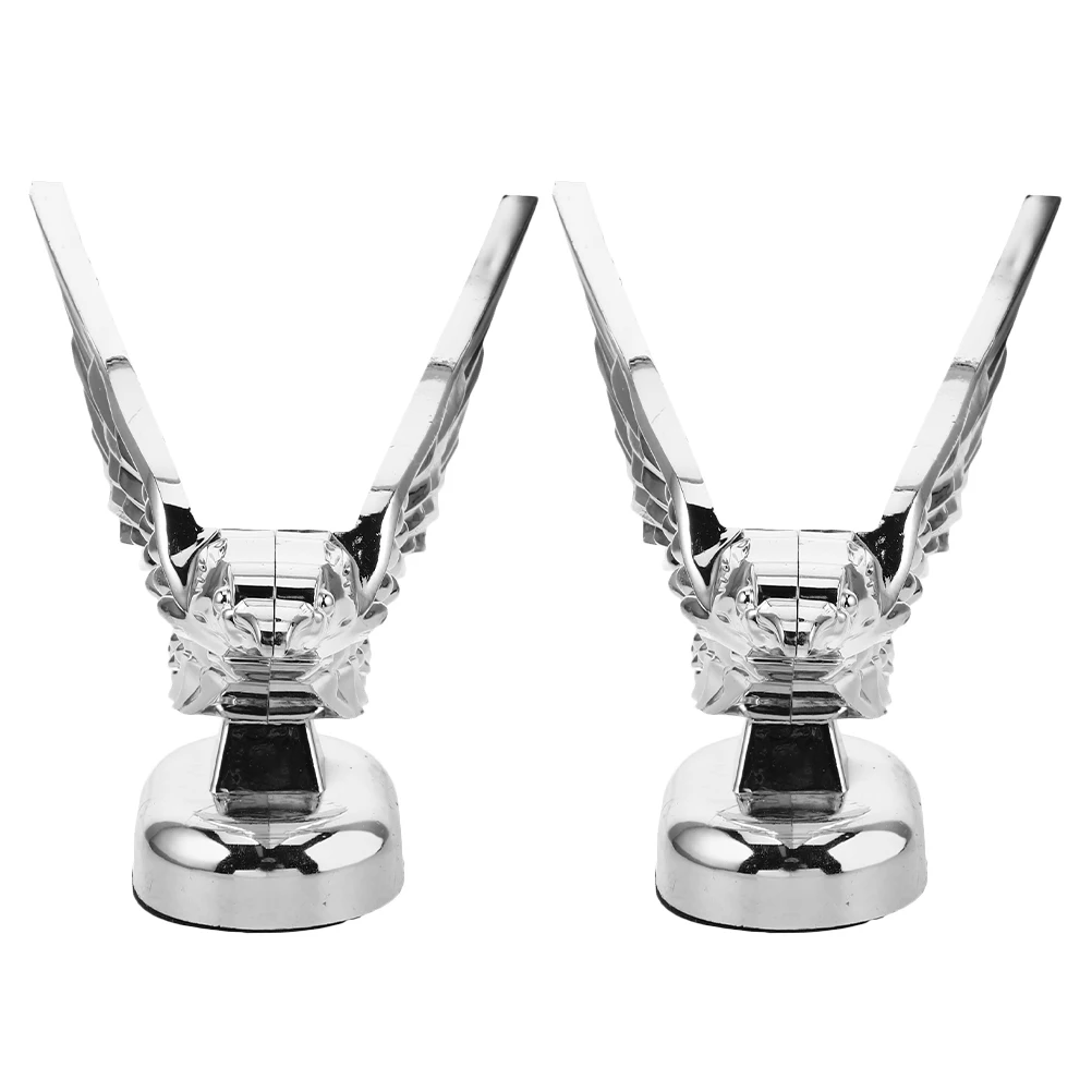 

2Pcs Car Decoration Sticker 3D Eagle Hood Ornament for Vehicle Exterior Dash Decor Halloween Christmas Auto Accessory
