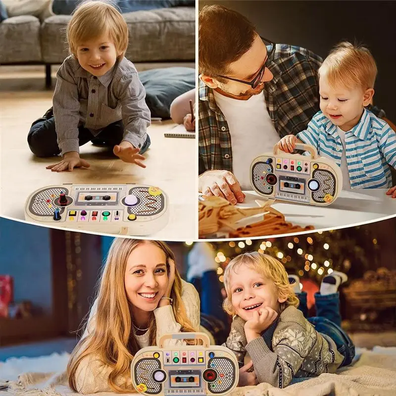 pro-montessori-wooden-digital-5-music-toggle-switchs-toddler-busy-board-with-7-led-light-montessori