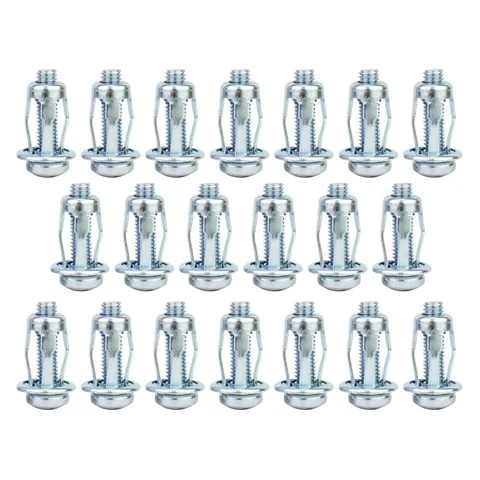 20 шт. гаек для крепления, винтовых дюбелей, лепестковых винтов, лепестковых дюбелей для расширения штор, лепестковых заклепок, гаек для крепления, болтов кнопка якоря купить - №6