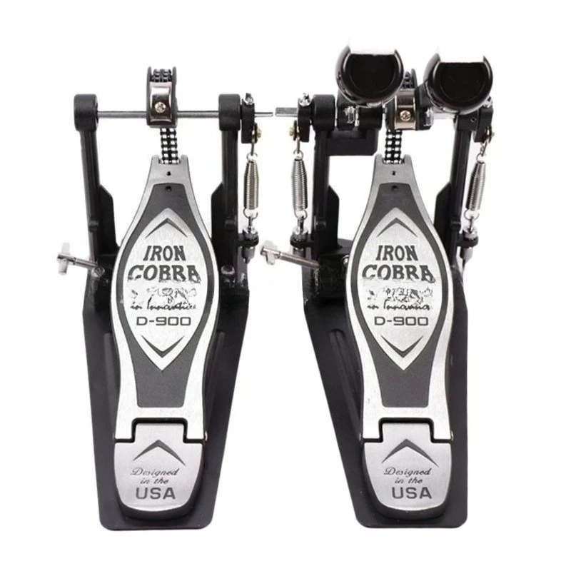 

Jazz Drum Set Drum Double Step Power Type Large Pedal Thick Chain Zinc Alloy Pedal Hammer Base Foot Hammer Head Accessories