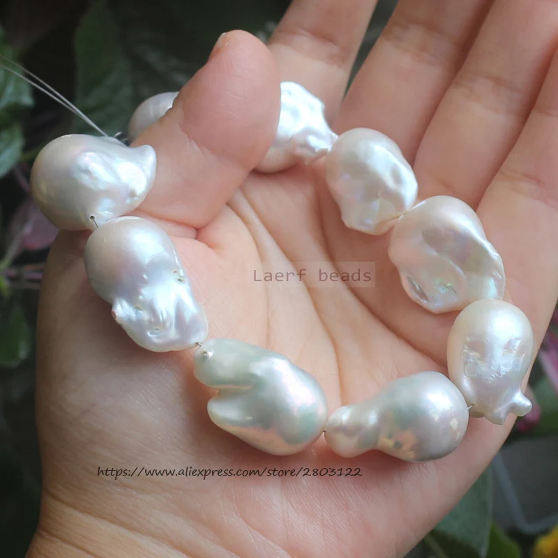 1Piece , Natural Freshwater Baroque Pearl 13x18-15x25mm Loose  Beads ,For DIYJewelry making! Mixed wholesale for all items !