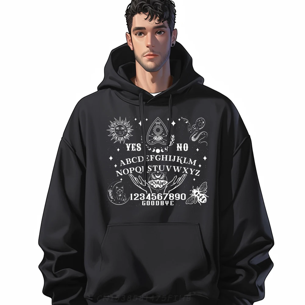 Ouija Board Spirit Board Occult Gothic Halloween Pagan Satan Cream Hoodie Men's Hoodie Character