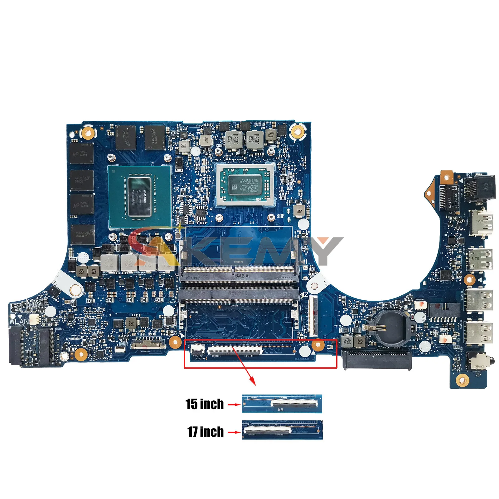 Shenzhen FX505DU Mainboard For ASUS FX705DV FX705DU FX505DV Laptop Motherboard W/AMD R5-3550H R7-3750H CPU GTX1660TI RTX2060-6G