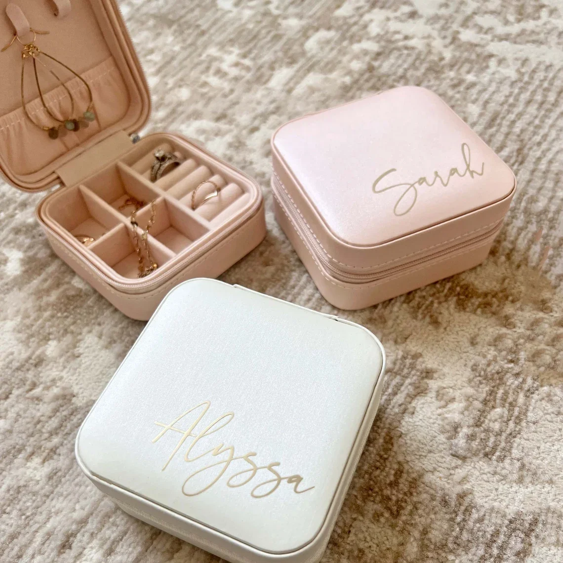 Mother's Day Gifts Personalized Name Jewelry Box