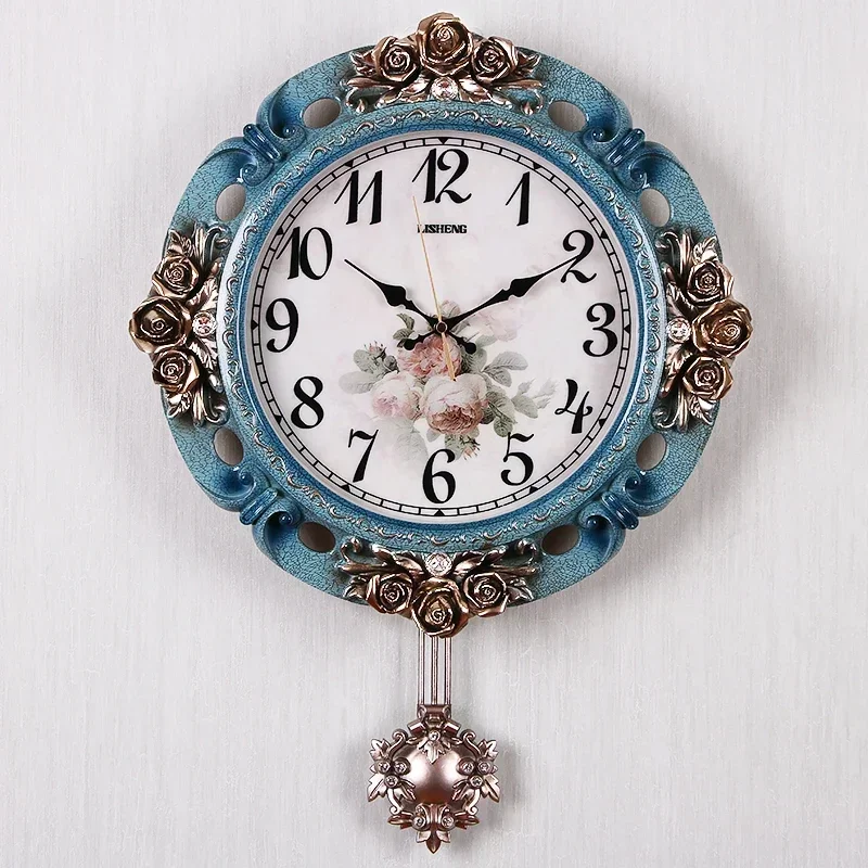 ساعة حائط شحن مجاني آلية تصميم زاوية القهوة الديكور الحرف الرقمية كبيرة ثلاثية الأبعاد غرفة الألعاب الأوروبية أثاث الرجعية
