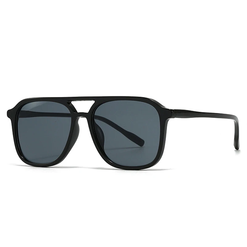 SO&EI Retro Doppel Brücken Männer Quadratische Sonnenbrille Mode Blau Grün Shades UV400 Frauen Trend Gradienten Sonnenbrille
