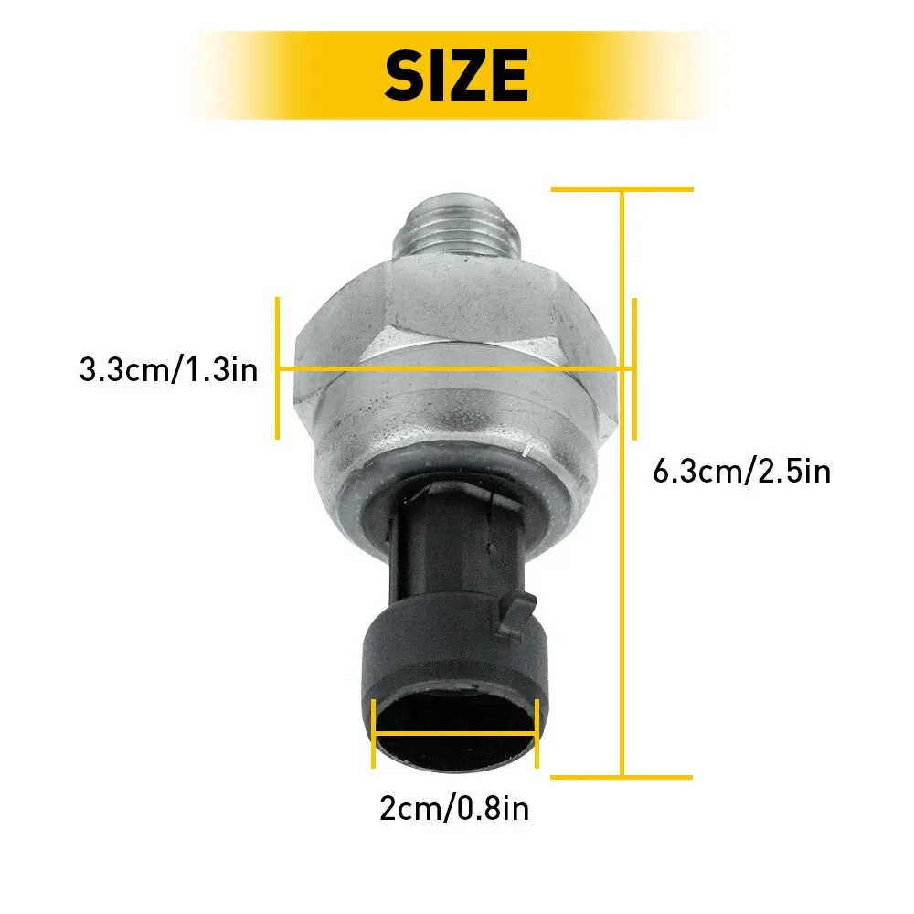 1x New Replacement Fuel Rail Pressure Sensor For Ford F250 F350 F450 F550 F650 F750 7.3 1807329C92 F4TZ-9F838-A F6TZ-9F838-A 3