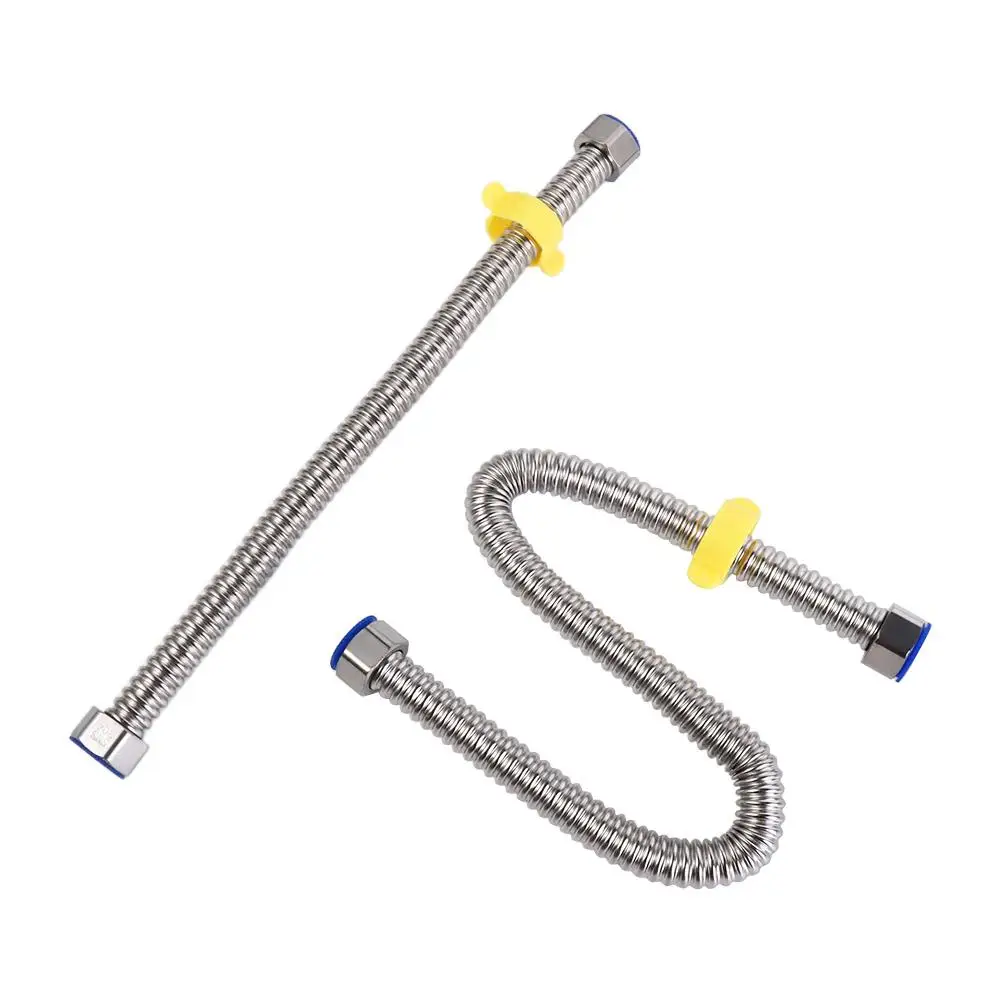 High-temperature Resistant 304 Stainless Steel Hose Thickened with Wrench Corrugated Pipes Explosion-proof 304 Stainless Steel