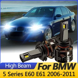 2PCS High quality White CANbus For BMW 5 Series E60 E61 2006-2011 LED Headlights High Beam Fog Lamp H7 H11 30000LM Plug and Play