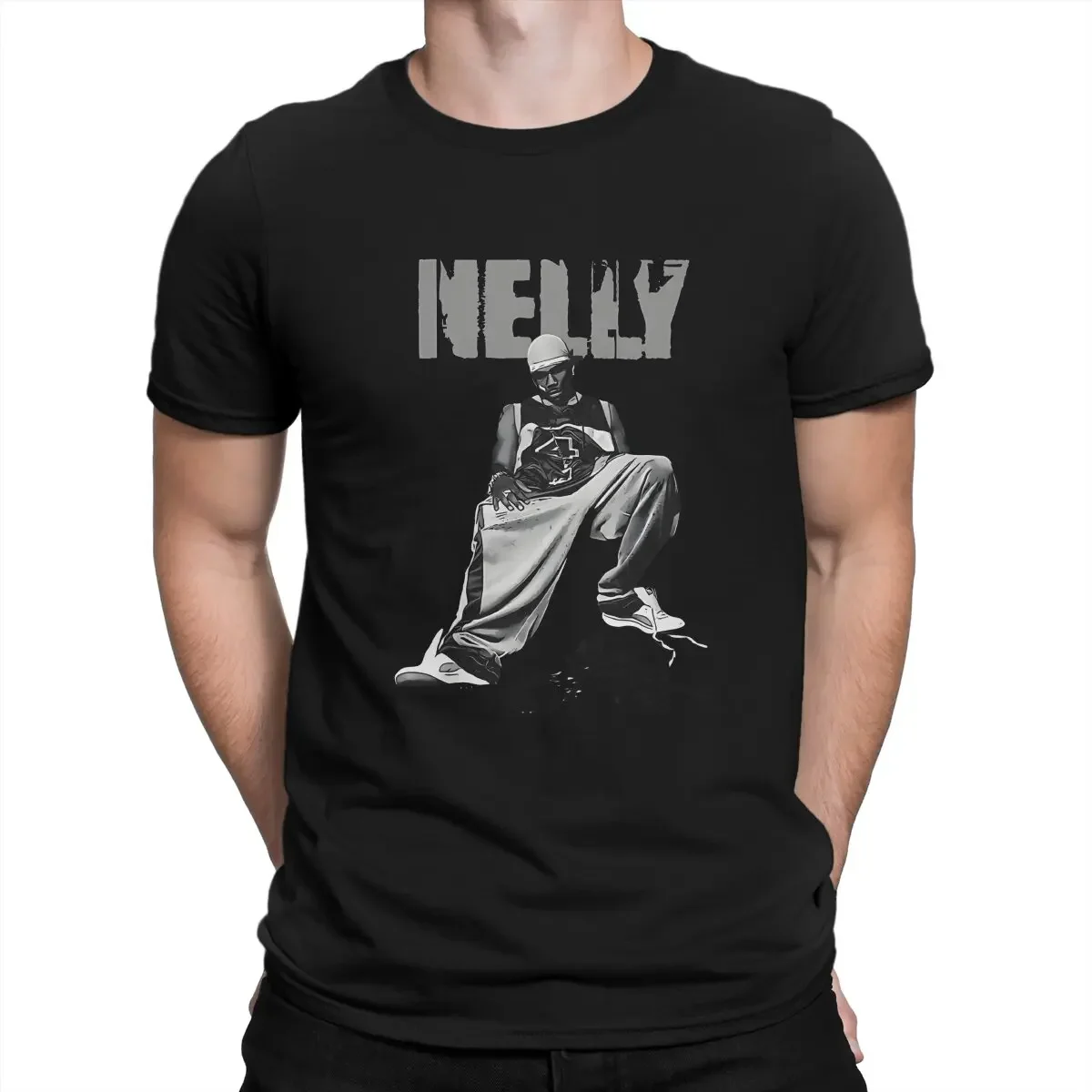 Crewneck Clothes Gift Idea Men's T-Shirt Rock Rapper Vintage Pure Cotton Tees Short Sleeve Nelly T Shirts new in tops & tees2024