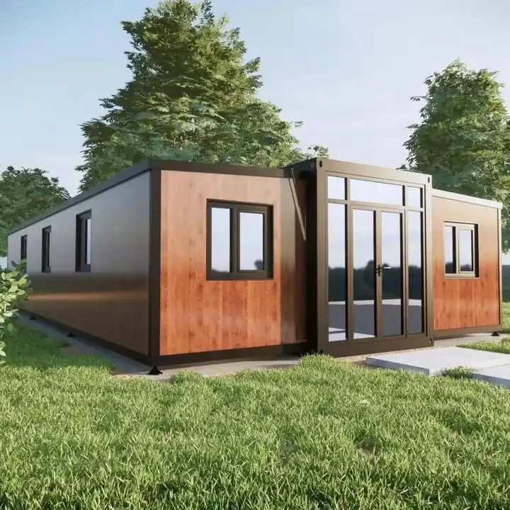 

Mobile Folding Prefabricated Houses, 20-foot/40-foot Luxury Modular Two-story Prefabricated Houses, Expandable Container Houses
