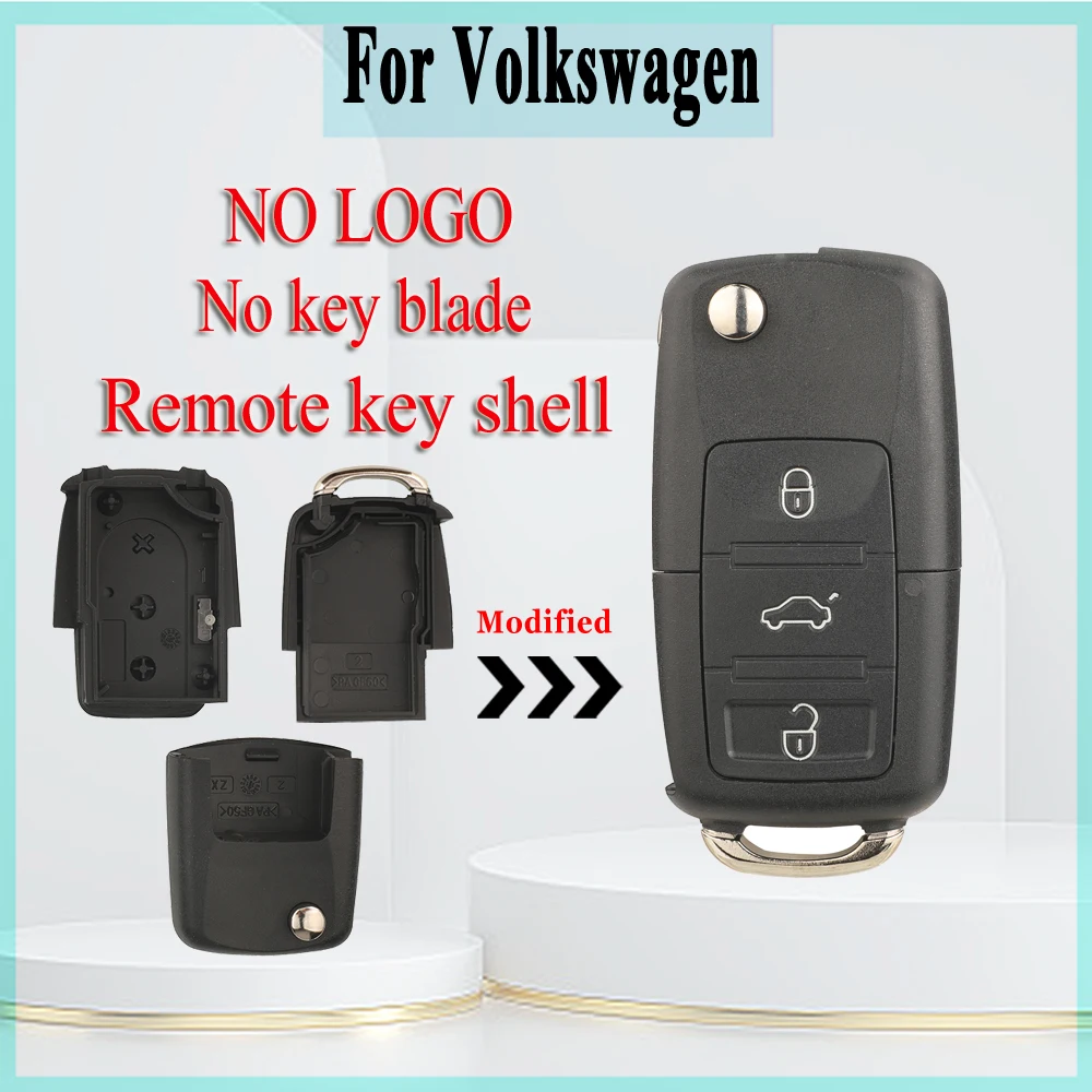 

Jingyuqin Сменный 3-кнопочный автомобильный дистанционный смарт-ключ для дополнительного шасси Volkswagen VVDI, 3 клавиши, без эмбриона, без сиденья